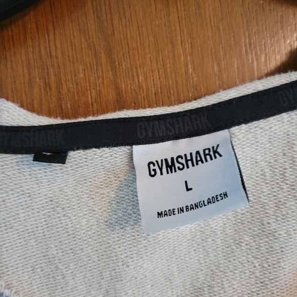 Gymshark Legacy Rag Top Mens Large L Gray Short Sleeve Crew Neck Weightlifting - Picture 9 of 11